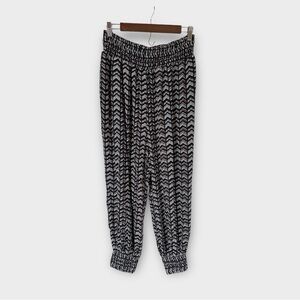 Anthropologie Loose Flowy Ruched Jogger Pants